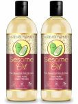 Cold Pressed (Organic) Sesame Oil for Face, Skin & Hair - Set of 2 Hair Oil