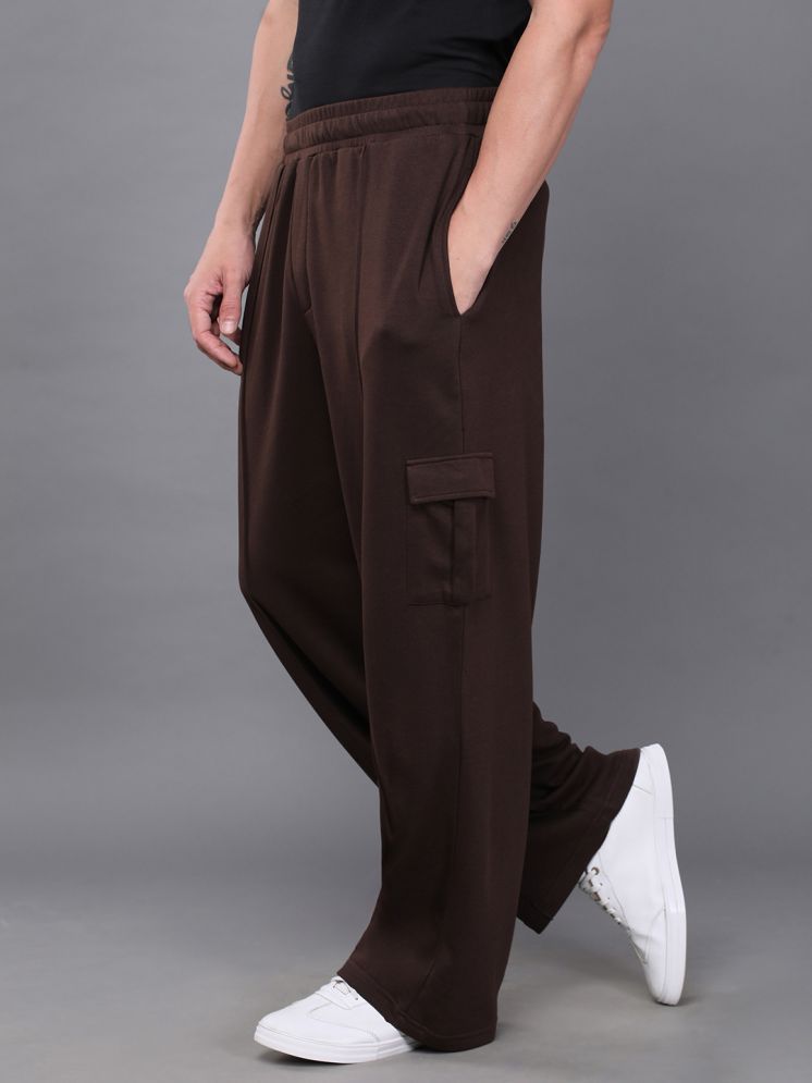     			Difference of Opinion Brown Cotton Men's Trackpants ( Pack of 1 )