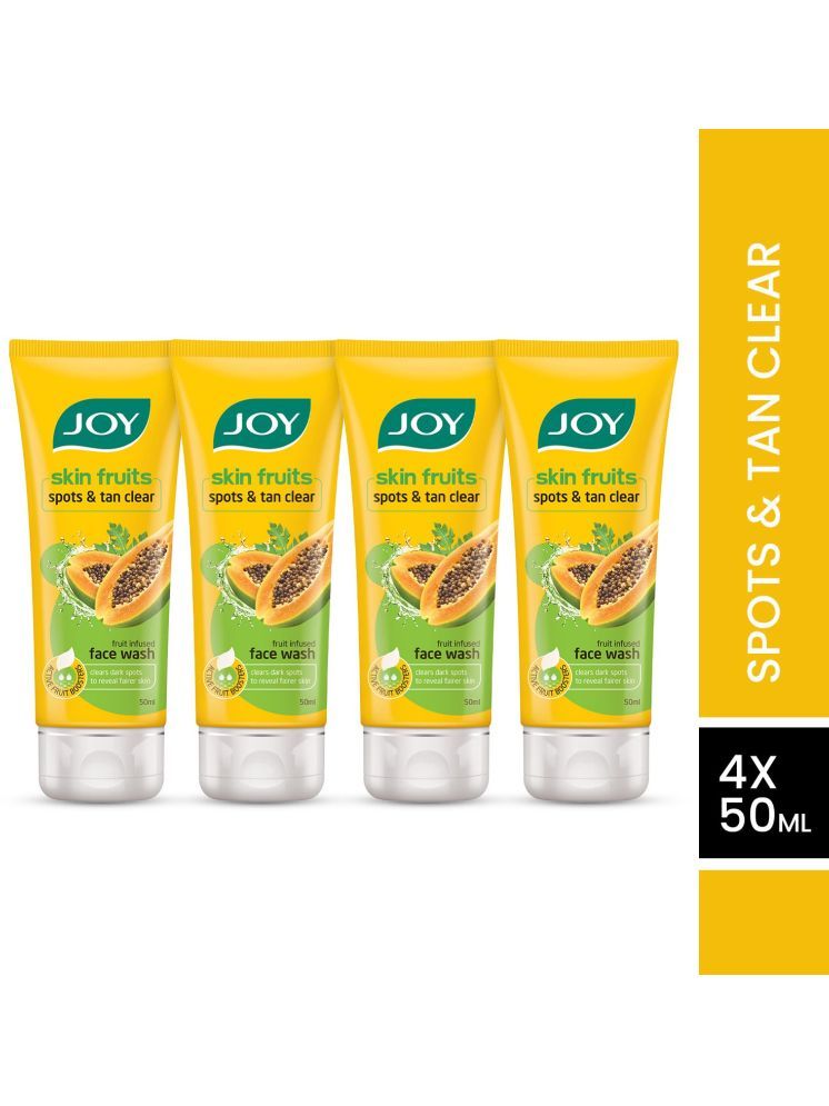     			Joy Skin Fruits Spots & Tan Clear Papaya Face Wash (50ml X 4)