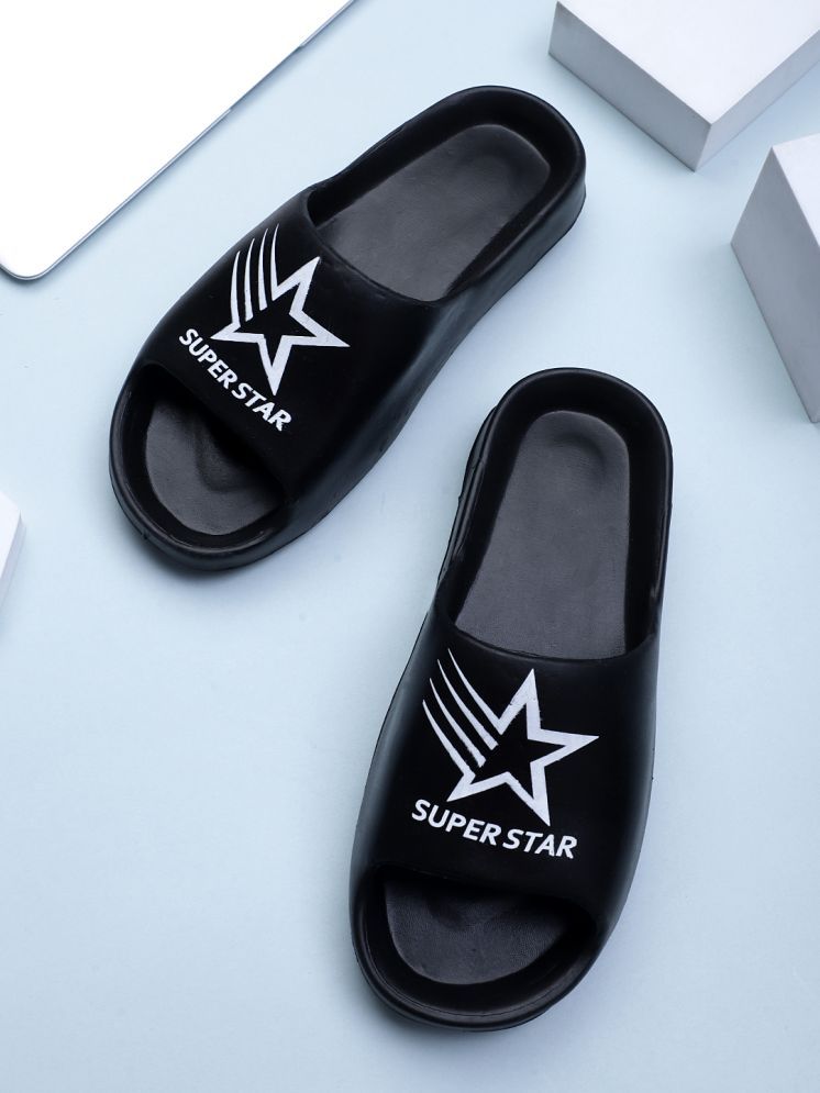     			KAPANI Black Men's Slide Flip flop