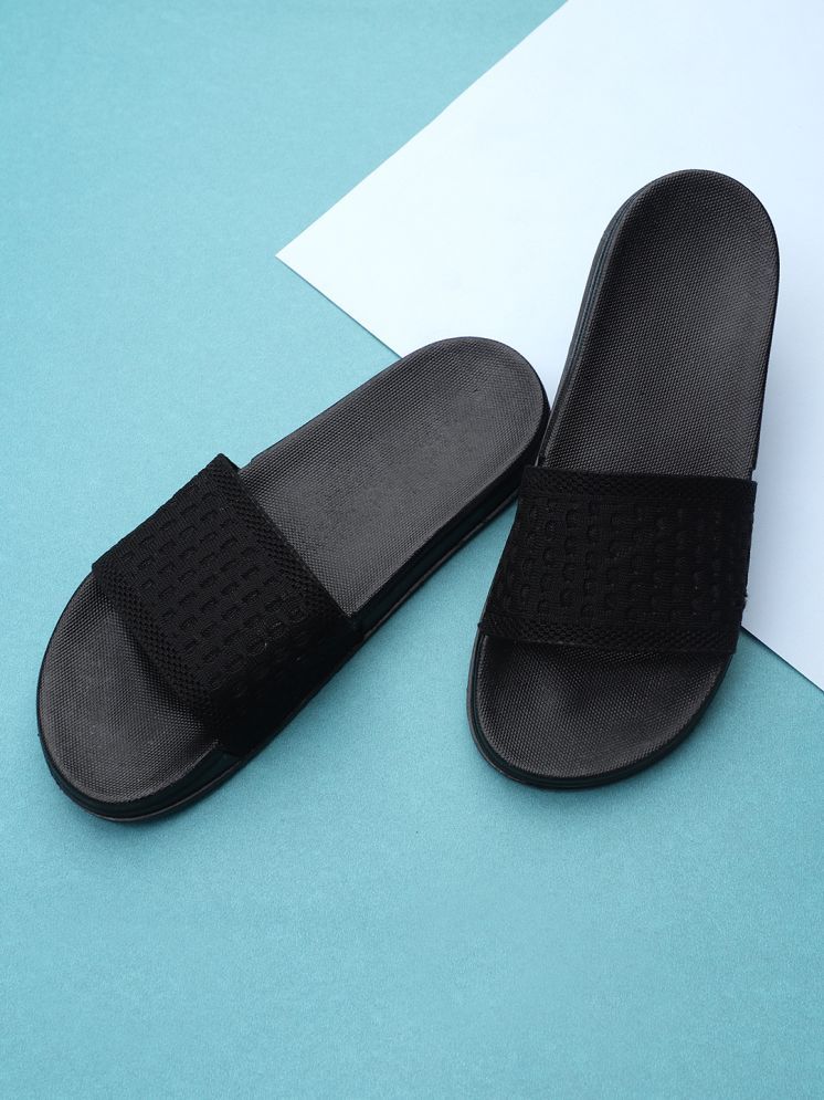     			KAPANI Black Men's Slide Flip flop