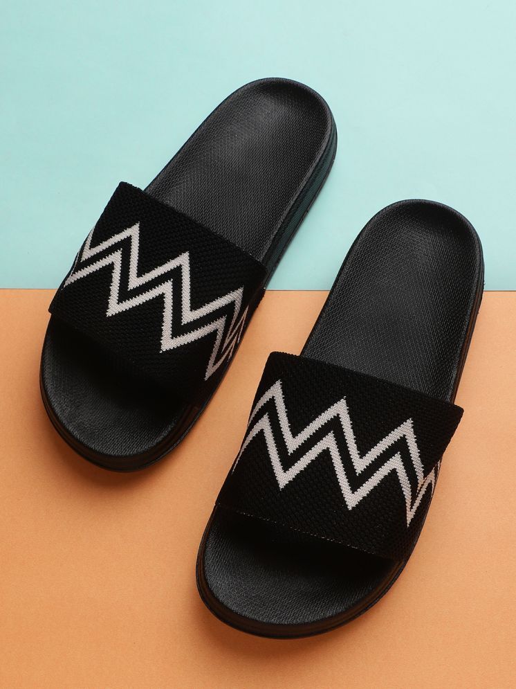     			KAPANI Black Women's Slide Flip flop