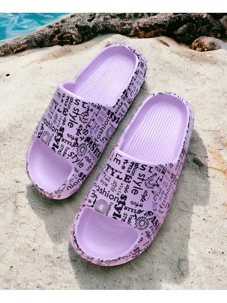     			KAPANI Purple Women's Slide Flip flop