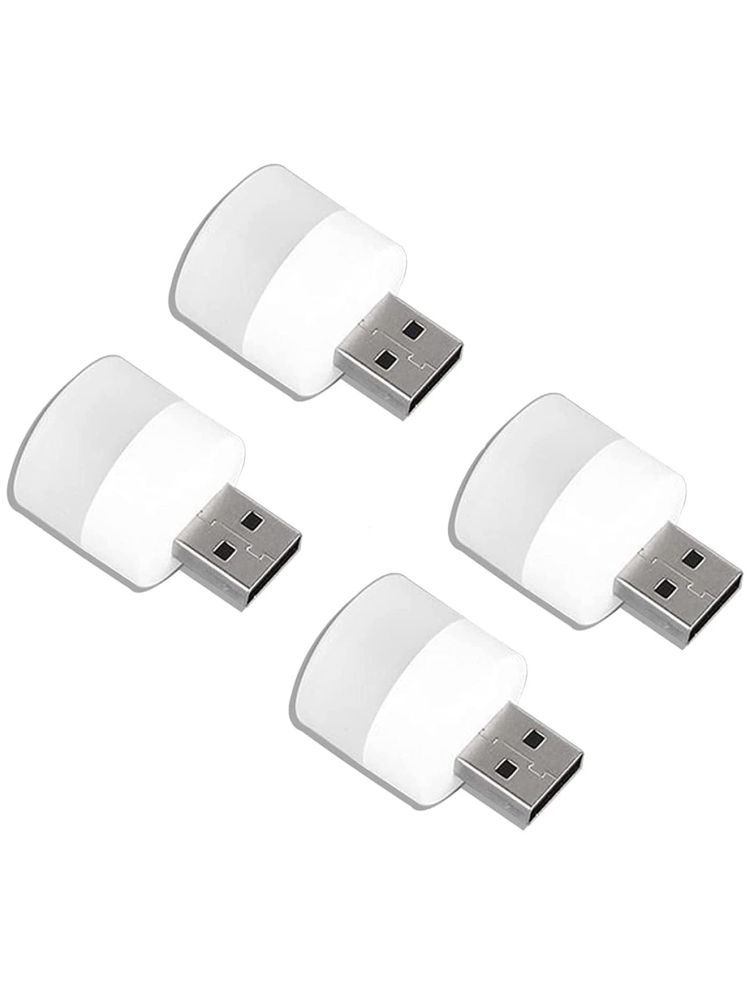     			Lenon White Night Lamp ( Pack of 4 )