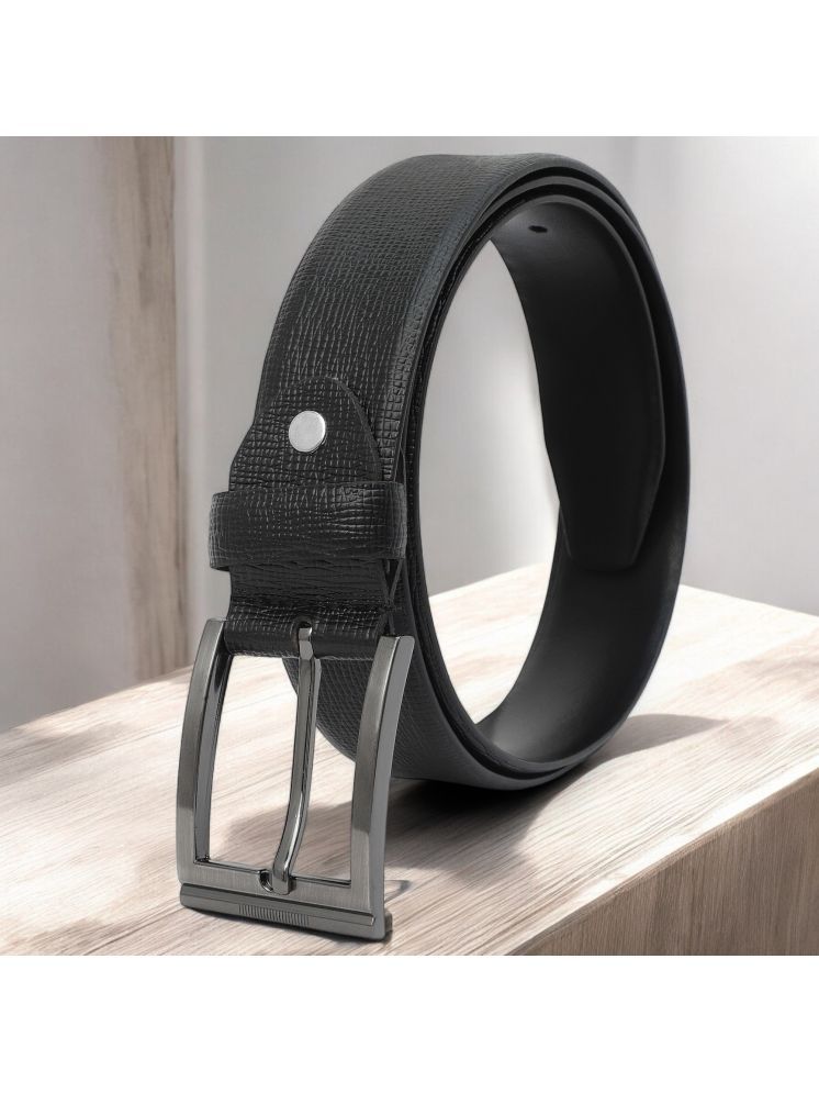     			SUNSHOPPING - Black 100% Leather Men's Formal Belt ( Pack of 1 )