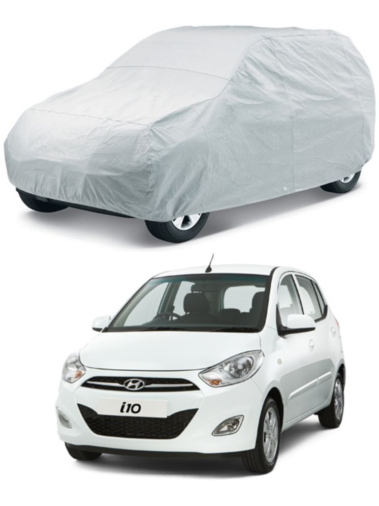     			CARNEST Car Body Cover for Hyundai i10 [2013-2015] Without Mirror Pocket ( Pack of 1 ) , Silver