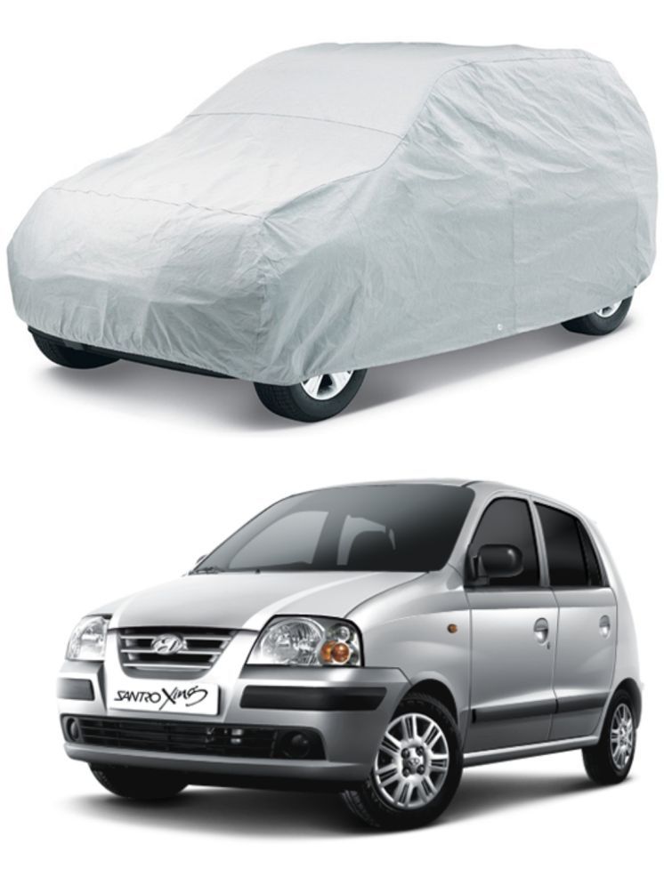     			CARNEST Car Body Cover for Hyundai Santro [2000-2003] Without Mirror Pocket ( Pack of 1 ) , Silver