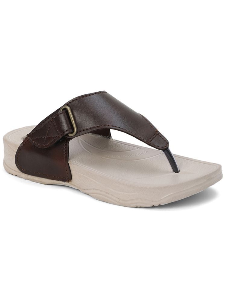     			Cozy Wear Brown Women's Leather Slipper