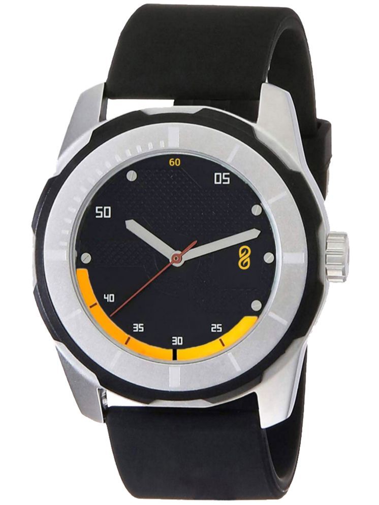     			DIGITRACK Black Silicon Analog Men's Watch