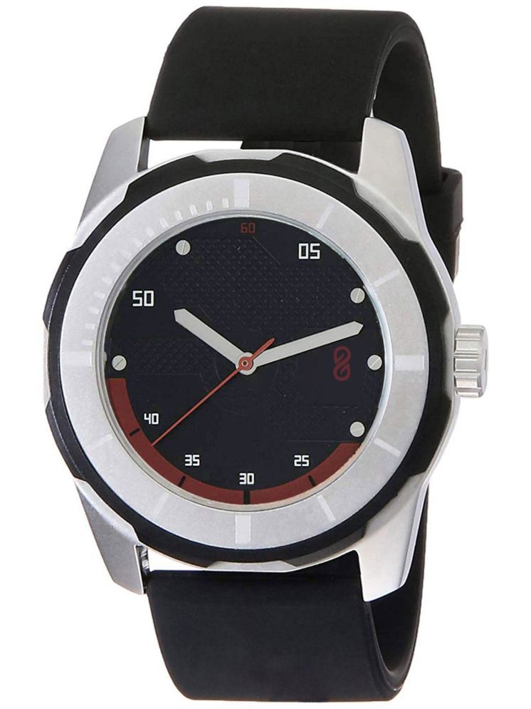     			DIGITRACK Black Silicon Analog Men's Watch