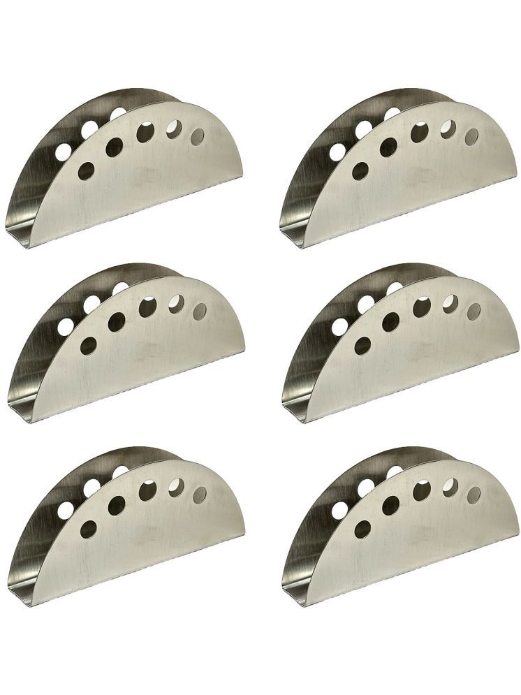     			Dynore 6 Pcs Round Hole Napkin Holder Stainless Steel Napkin Holder 6 Pcs