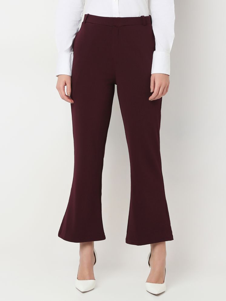     			Smarty Pants Wine Cotton Regular Women's Formal Pants ( Pack of 1 )