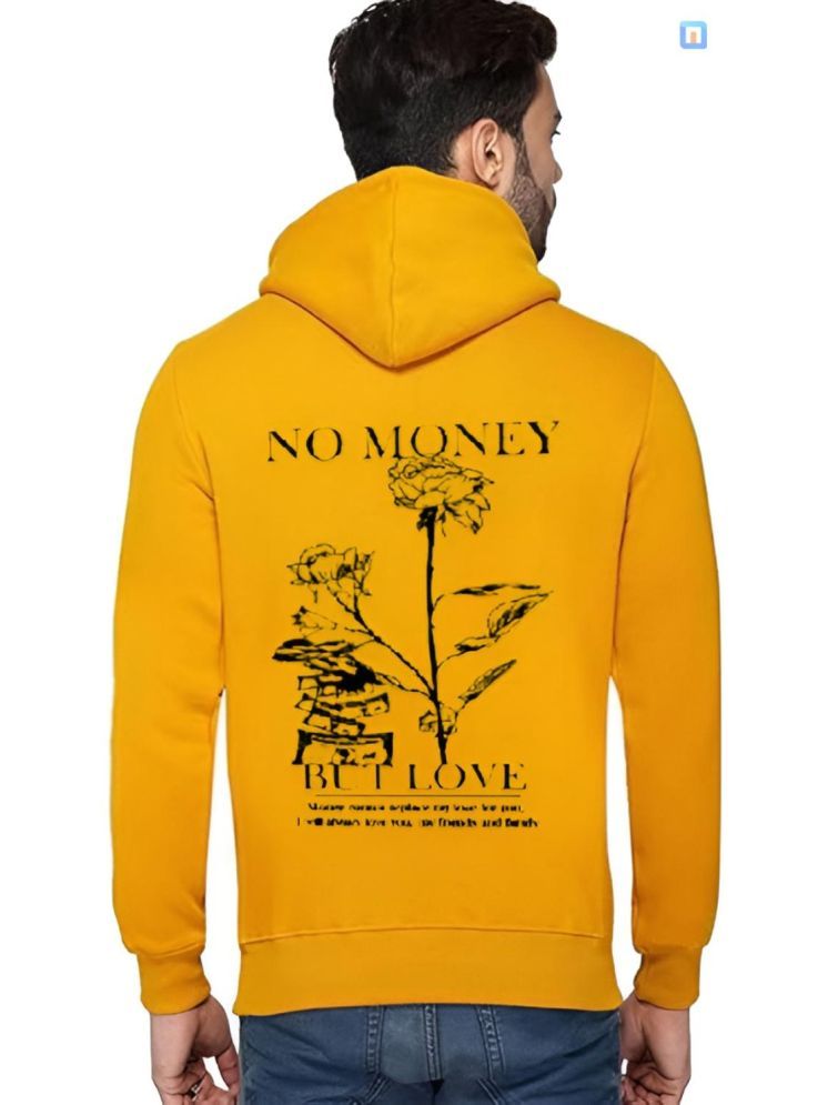     			Unicus Apparel Fleece Hooded Men's Sweatshirt - Yellow ( Pack of 1 )