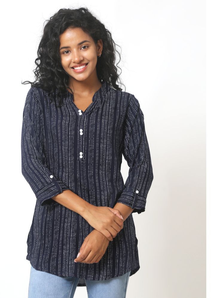     			plusperfaction Blue Rayon Women's Tunic ( Pack of 1 )