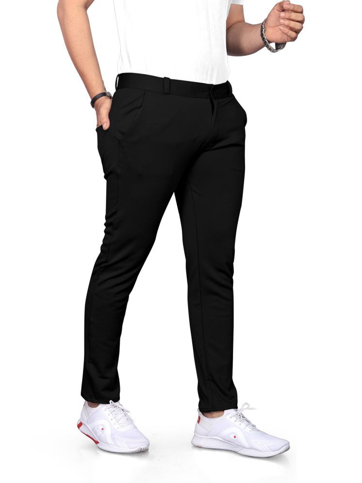     			DVILLA Regular Flat Men's Chinos - Black ( Pack of 1 )