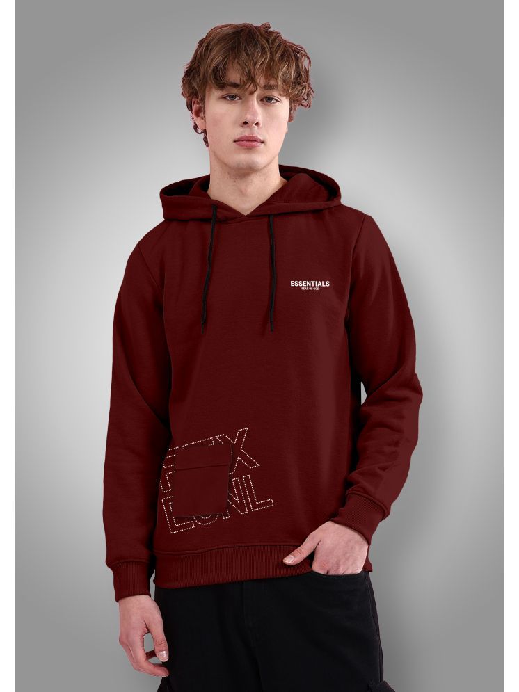     			FTX Polyester Hooded Men's Sweatshirt - Maroon ( Pack of 1 )