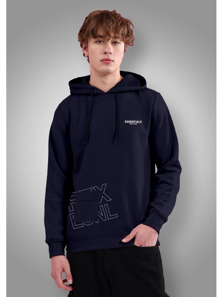     			FTX Polyester Hooded Men's Sweatshirt - Navy ( Pack of 1 )