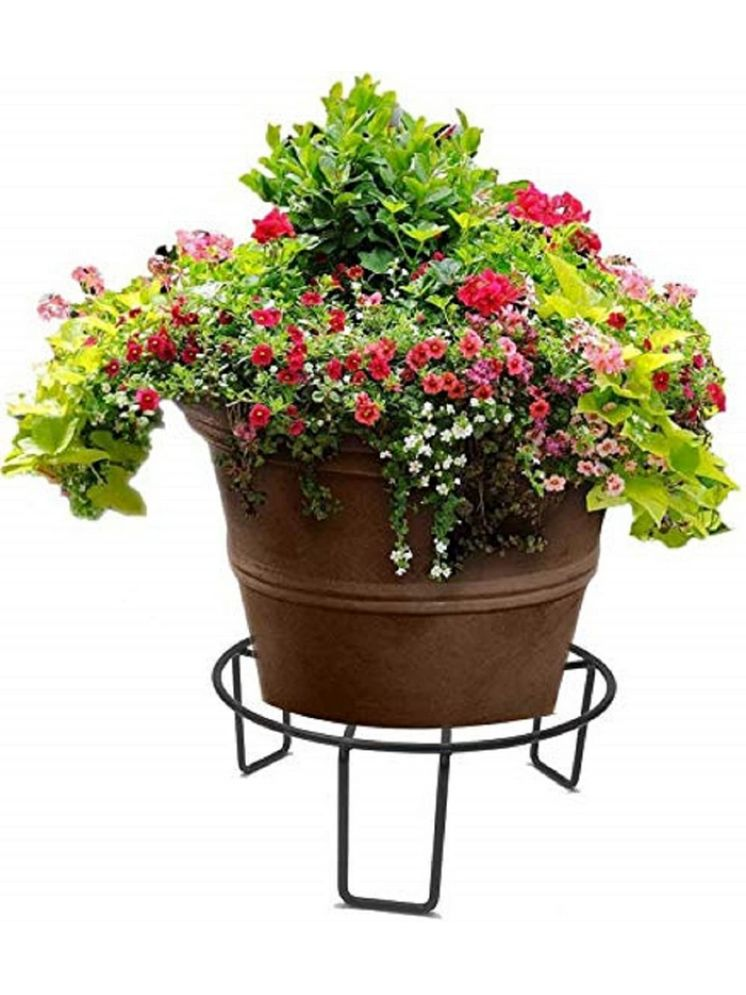     			Gearup Black Metal Planter Stand ( Pack of 1 )