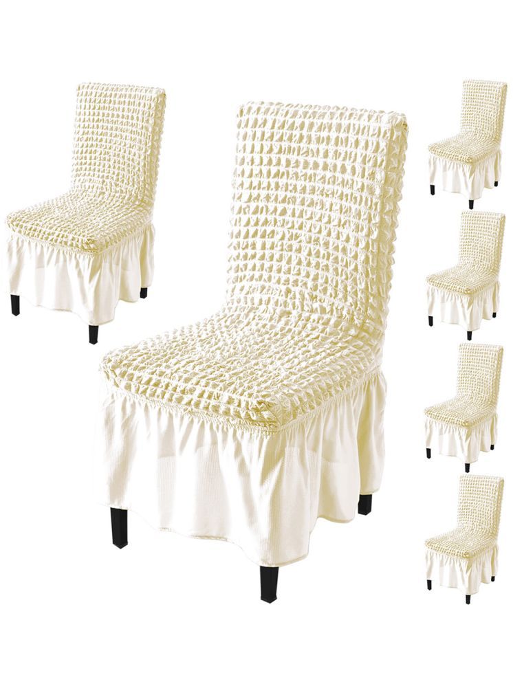     			HOKIPO 1 Seater Polyester Chair Cover ( Pack of 6 )