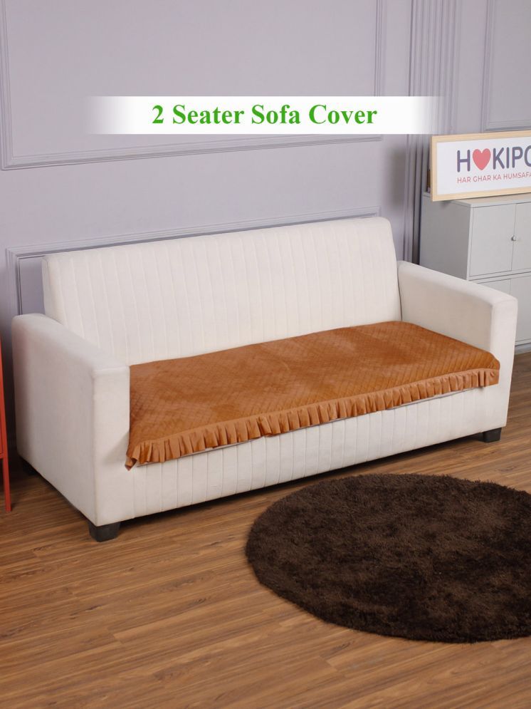     			HOKIPO 2 Seater Velvet Sofa Cover ( Pack of 1 )