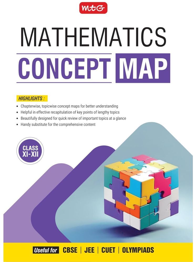     			MTG Concept Map For JEE Mathematics Book (Class 11th & 12th) 2025 Exam | Covers Chapterwise Topicwise Concept Map/Mind Map