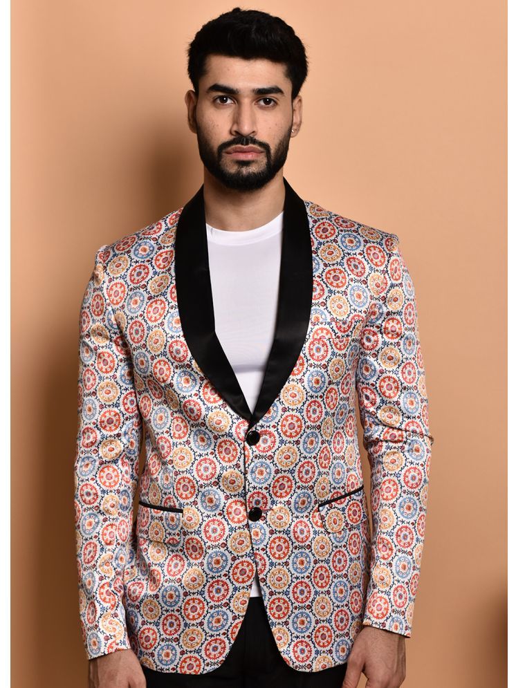     			PRINTCULTR Cotton Blend Men's Blazer - Multi ( Pack of 1 )