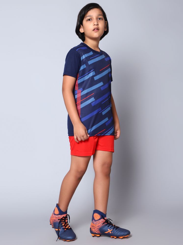     			Vector X Navy Polyester Boys T-Shirt & Shorts ( Pack of 2 )