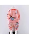 Pink Angel Pack of 1 Girls Cotton Sweatshirt With Joggers ( Cream )