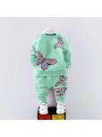 Pink Angel Pack of 1 Girls Cotton Sweatshirt With Joggers ( Green )