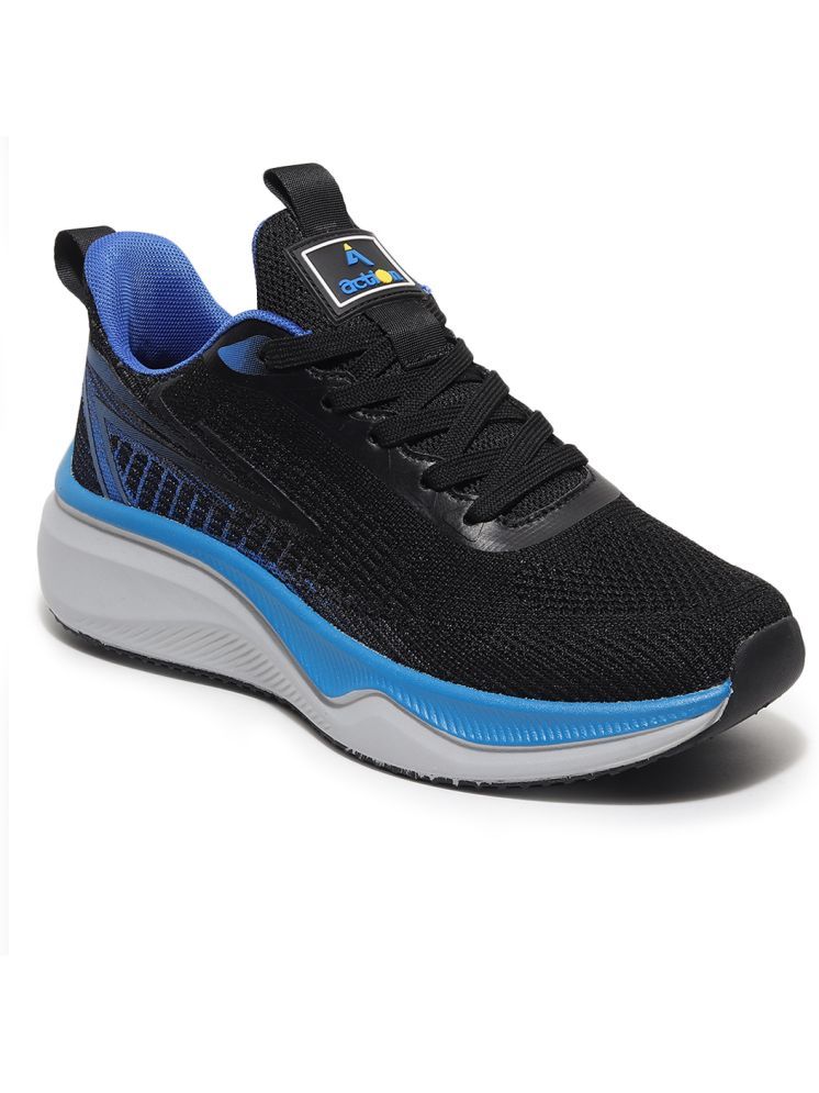     			Action Black Men's Sports Running Shoes