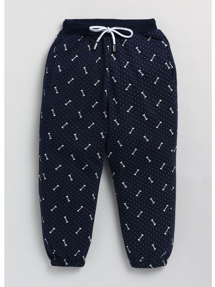     			CUTOPIES Navy Cotton Boys Trackpant ( Pack of 1 )