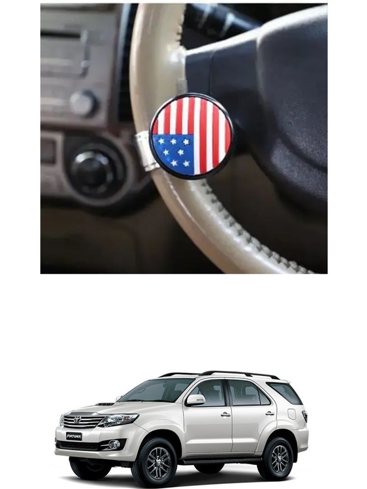     			Car USA Flag Knob (Pack Of 1) For Toyota Fortuner Old