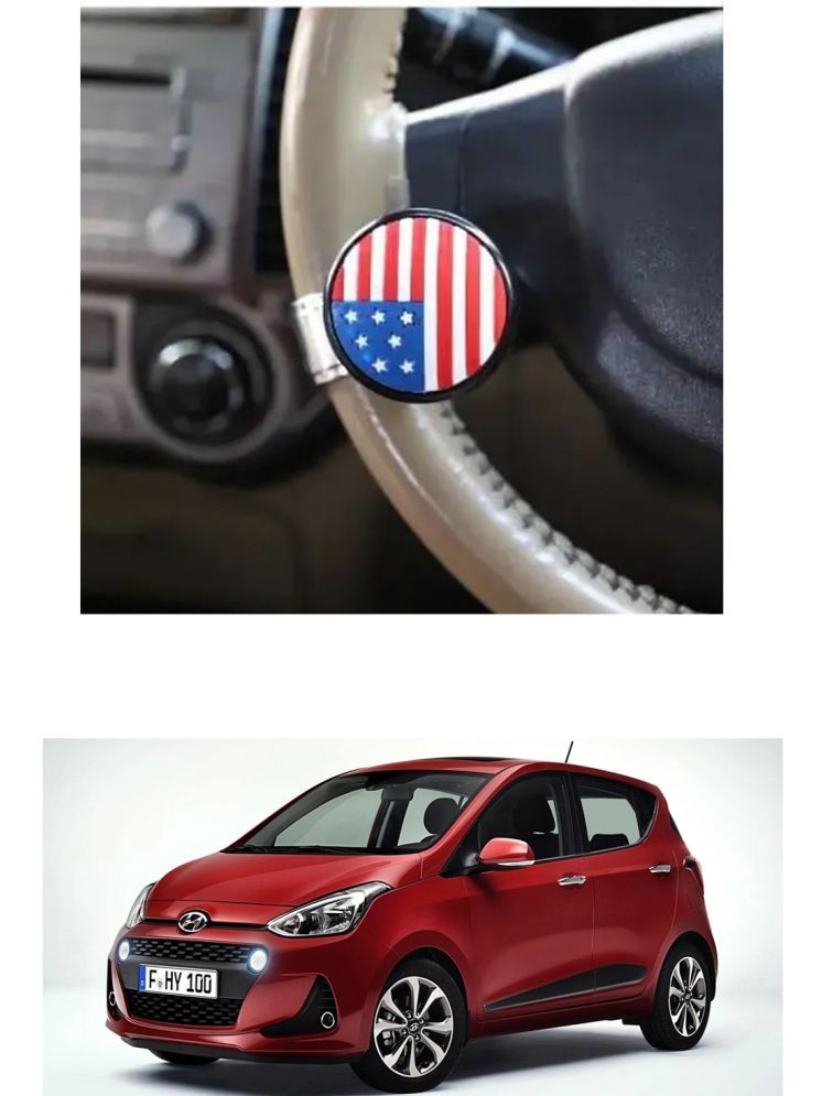     			Car USA Flag Knob (Pack Of 1) For Hyundai i10