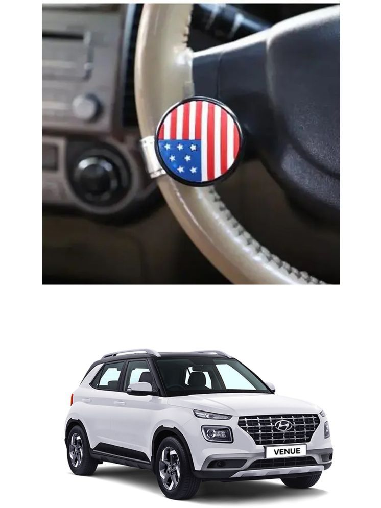     			Car USA Flag Knob (Pack Of 1) For Hyundai Venue