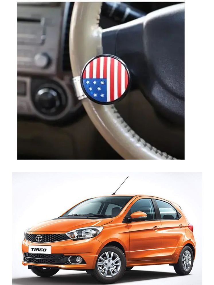     			Car USA Flag Knob (Pack Of 1) For Tata Tiago