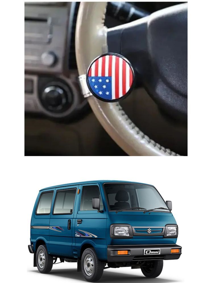     			Car USA Flag Knob (Pack Of 1) For Tata Omni