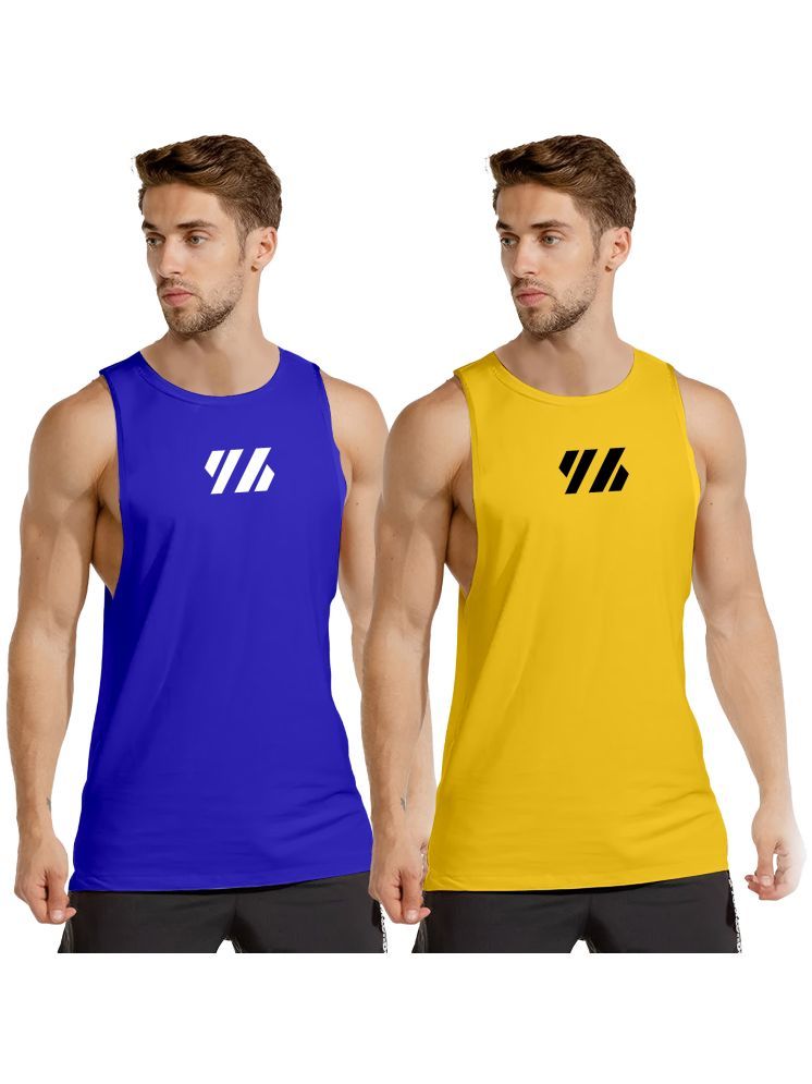     			FTX Pack of 2 Lycra Men's Vest ( Gold )