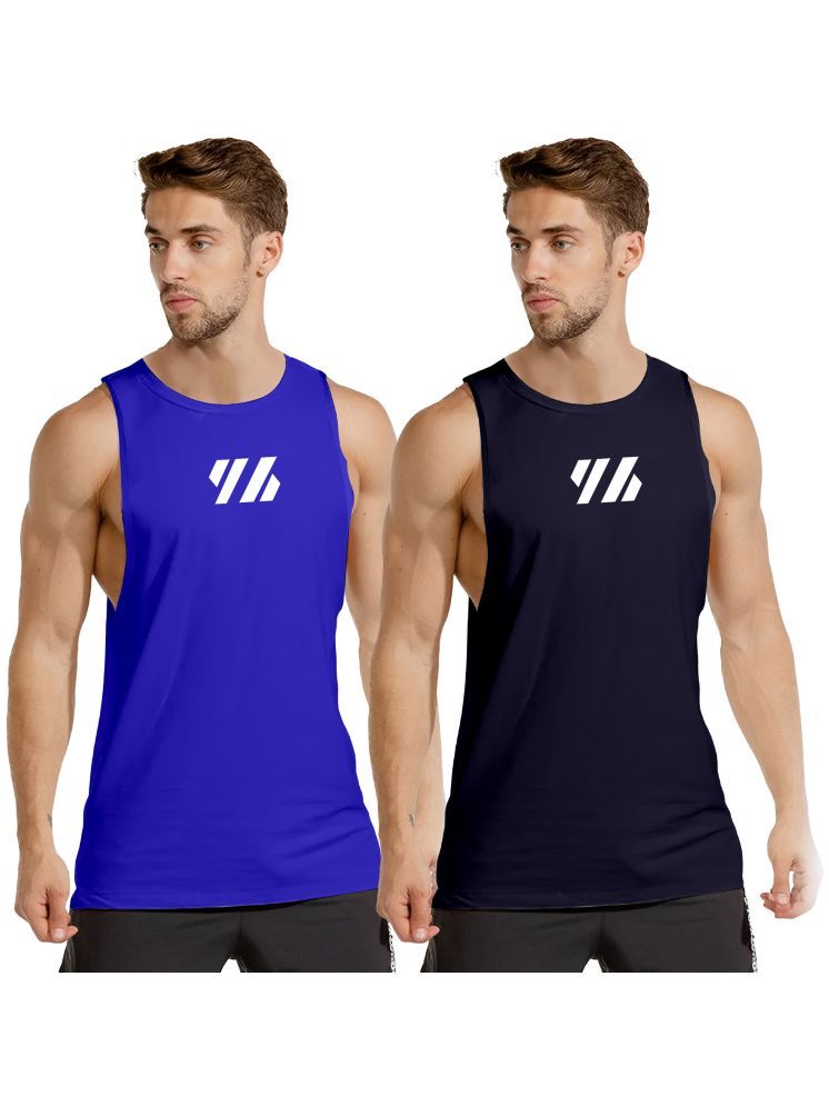     			FTX Pack of 2 Lycra Men's Vest ( Blue )