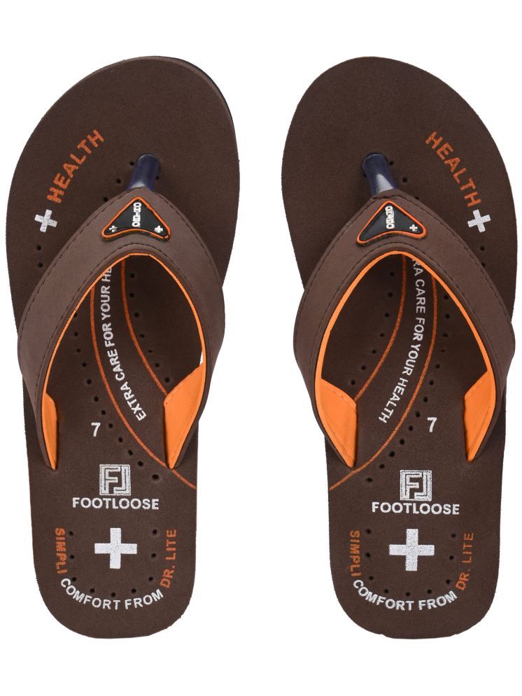     			Footloose Brown Women's Flip Flop