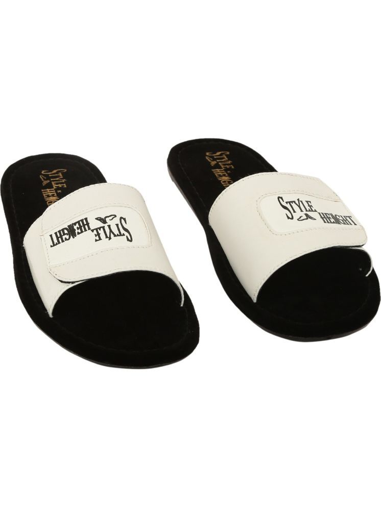     			Style Height White Men's Slide Flip Flop