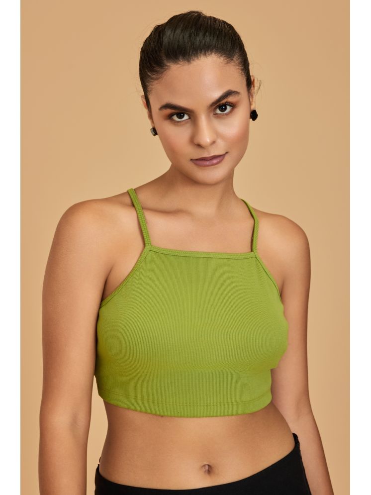     			Urban Sundari Green Cotton Women's Crop Top ( Pack of 1 )