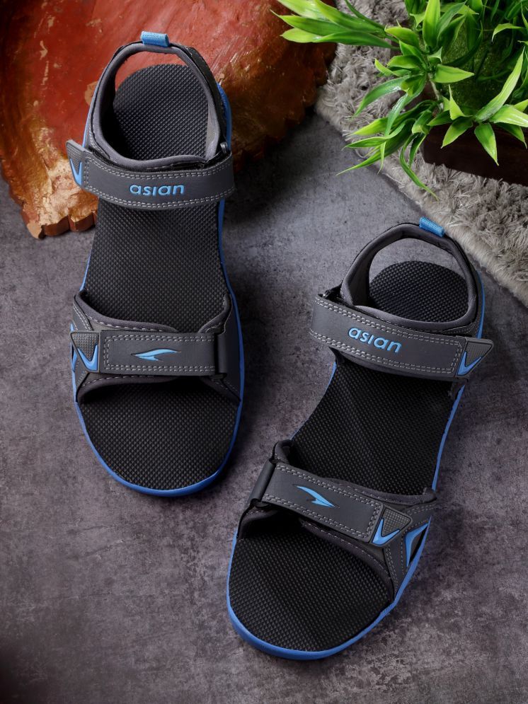     			ASIAN - Grey Men's Floater Sandals