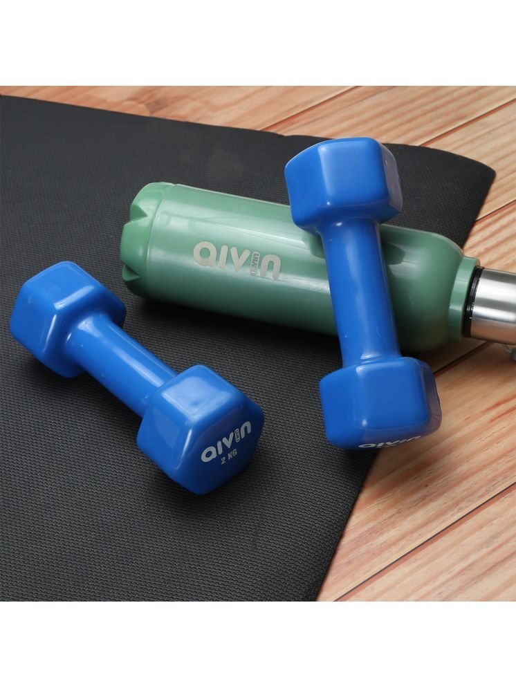     			Aivin Iron 2 Kg Fixed Hex Dumbbell