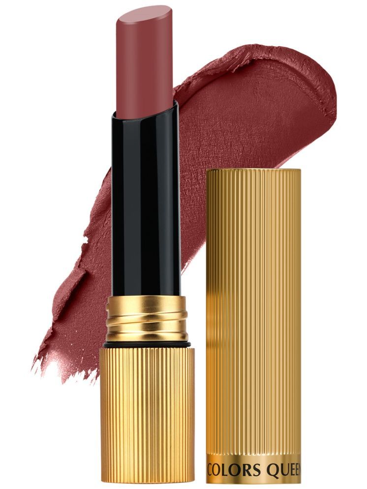     			Colors Queen Hold Up Full Day Non-Transfer Matte Lipstick 4g, Bronze (Shade - 118)