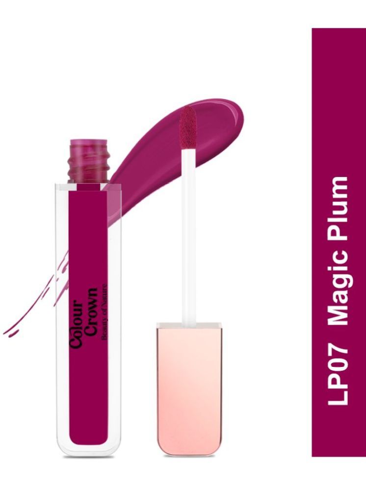     			Colour crown Plum Matte Lipstick 80