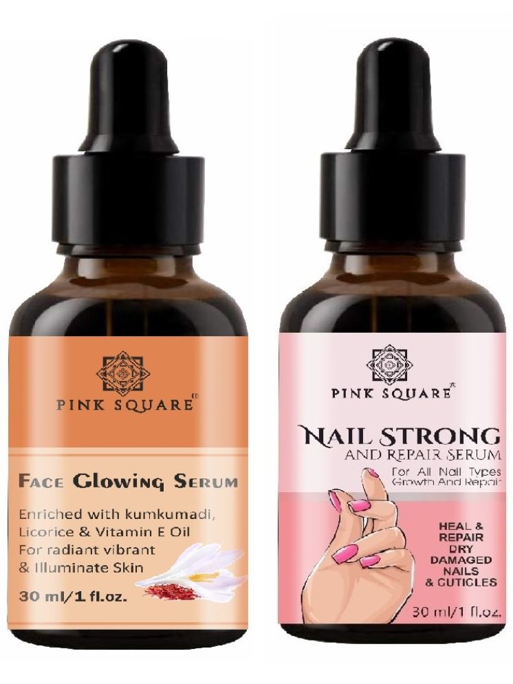     			Face Glowing Serum & Nail Strong Serum for Men & Women (Each,30ml) Combo of 2