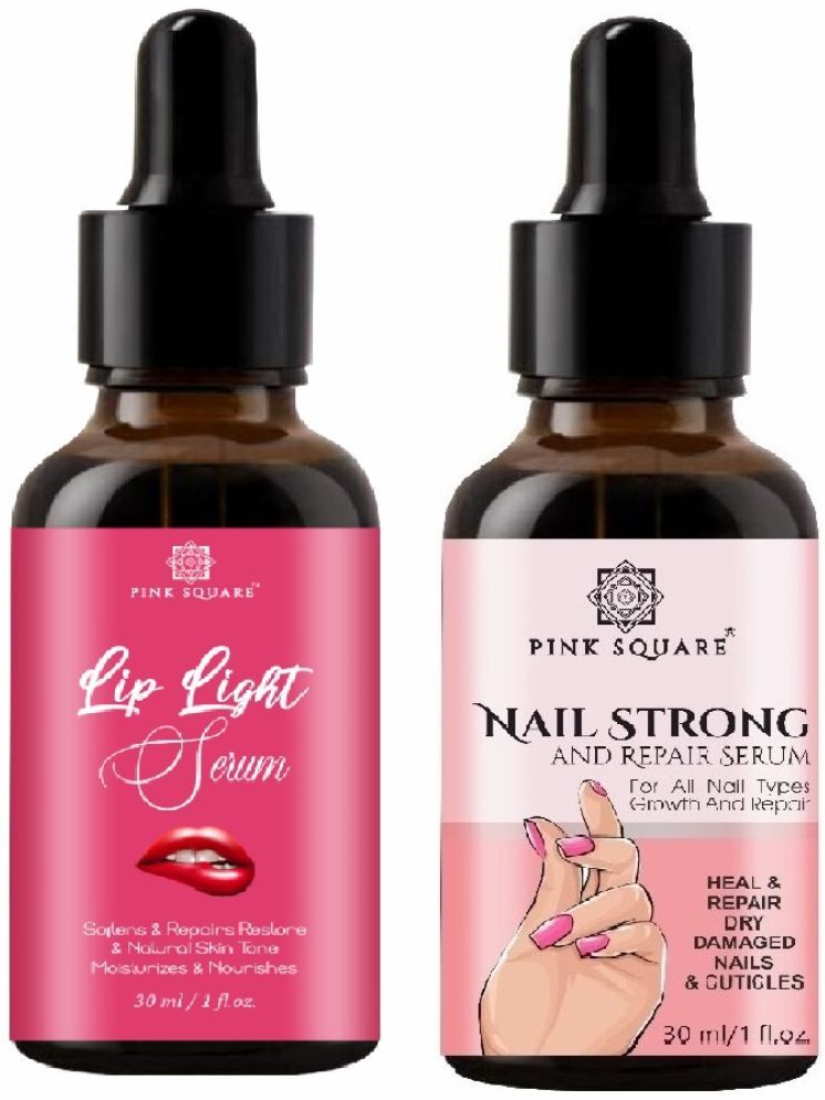     			Lip Light Serum & Nail Strong Serum for Men/Women (Each,30ml) Combo of 2