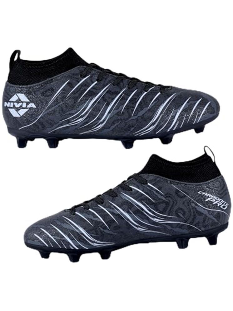     			Nivia Carbonite 6.0 pro Black,Silver Football Shoes