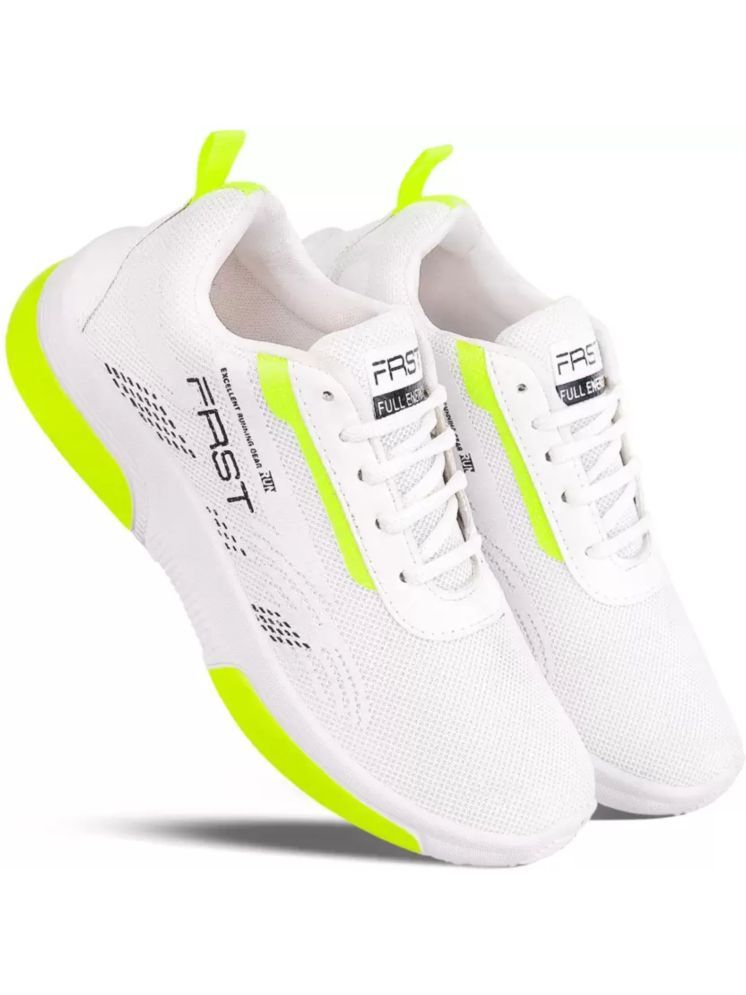     			hotstyle FIRST White Men's Sneakers