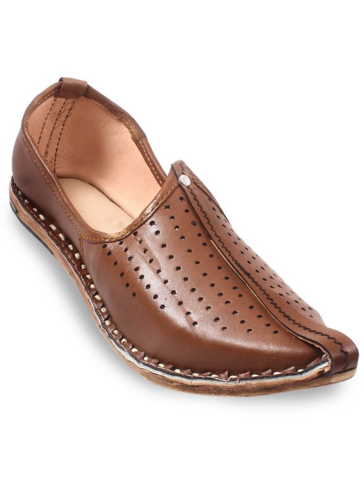     			Anjaneya Creations Brown Men's Jutti